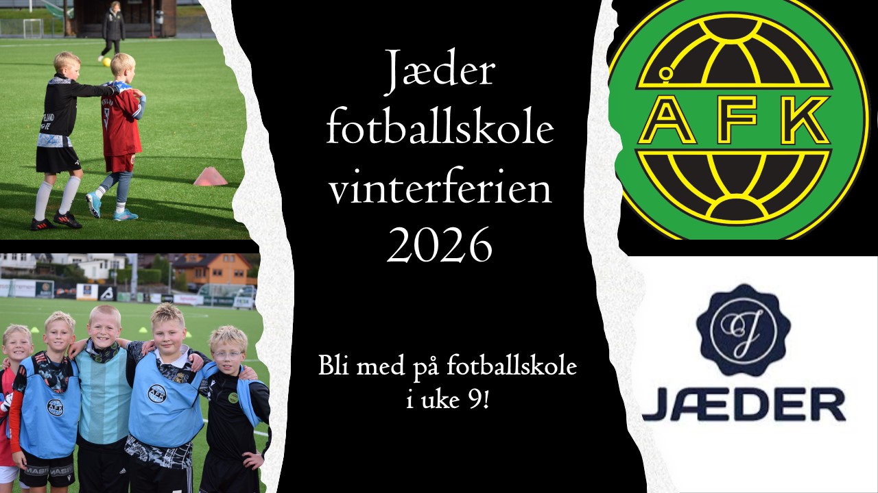 Jæder Fotballskole – vinterferien 2026